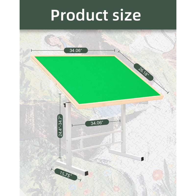 Fanwer Jigsaw Puzzle Table with Drawers and Metal Legs for 1500 Pcs